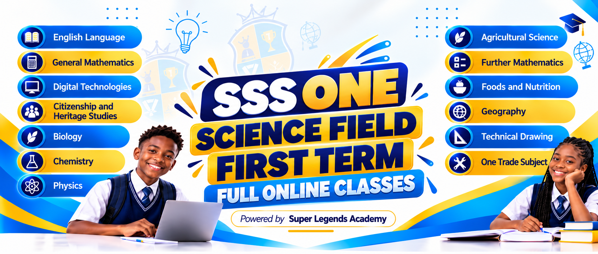 SSS ONE SCIENCE FIELD FIRST TERM FULL ONLINE CLASSES